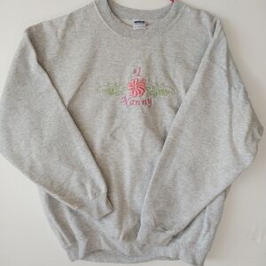 #1 Nanny Gildan Gray Women's Sweatshirt